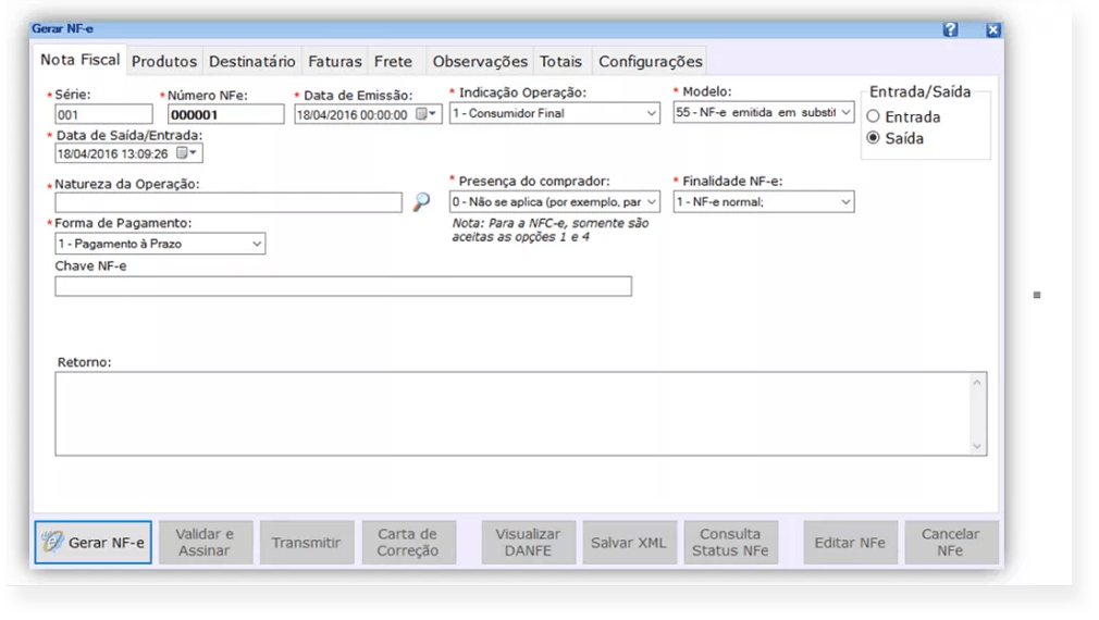 Programa para assistência técnica